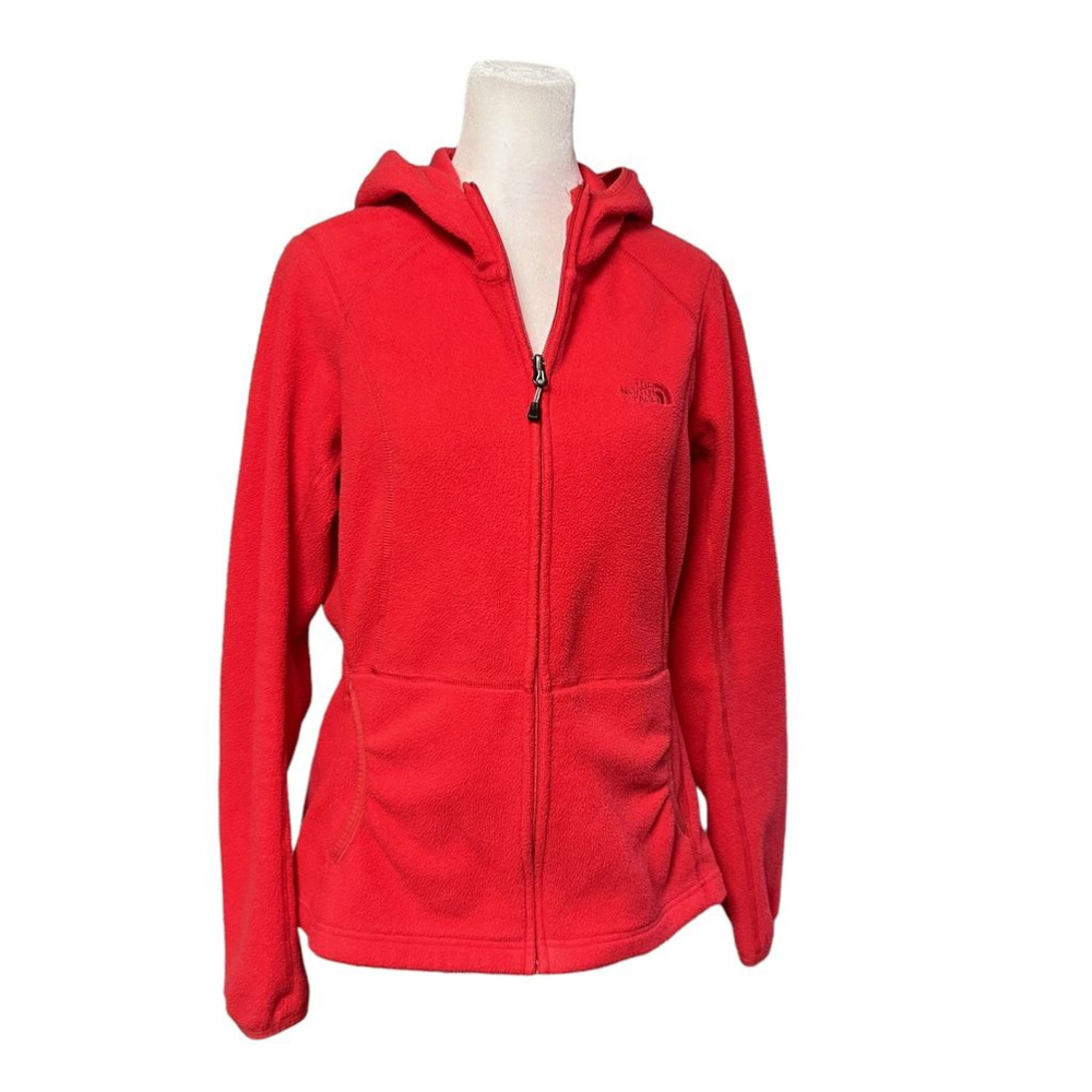 North Face Pink Polartec Full Zip Fleece Jacket Size Medium